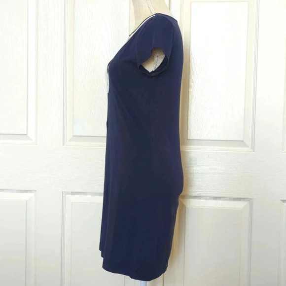 Lilly Pulitzer Brewster Blue White T Shirt Dress - Picture 4 of 6